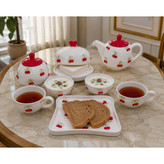 سرویس صبحانه خوری آلبالویی برجسته