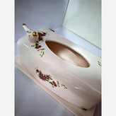 جا دستمال کاغذی گل سرخی
