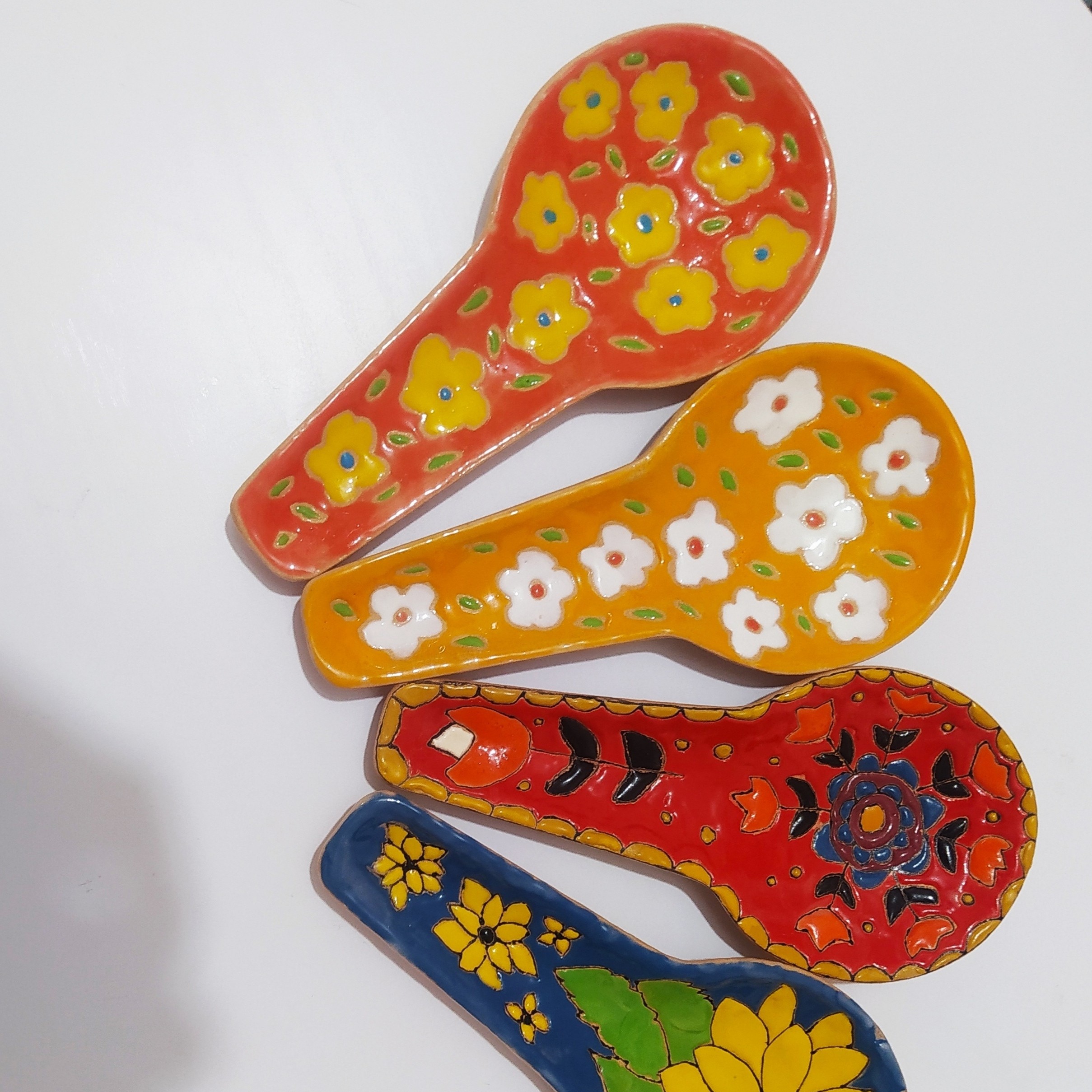 قاشق کنار گازی سفالی (پس کرایه )
