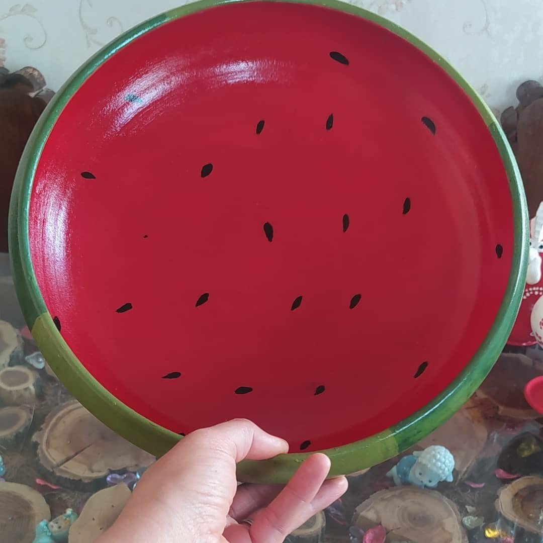 کاسه بزرگ ویژه شب یلدا سفالی (پس کرایه ، ضمانت ارسال ))