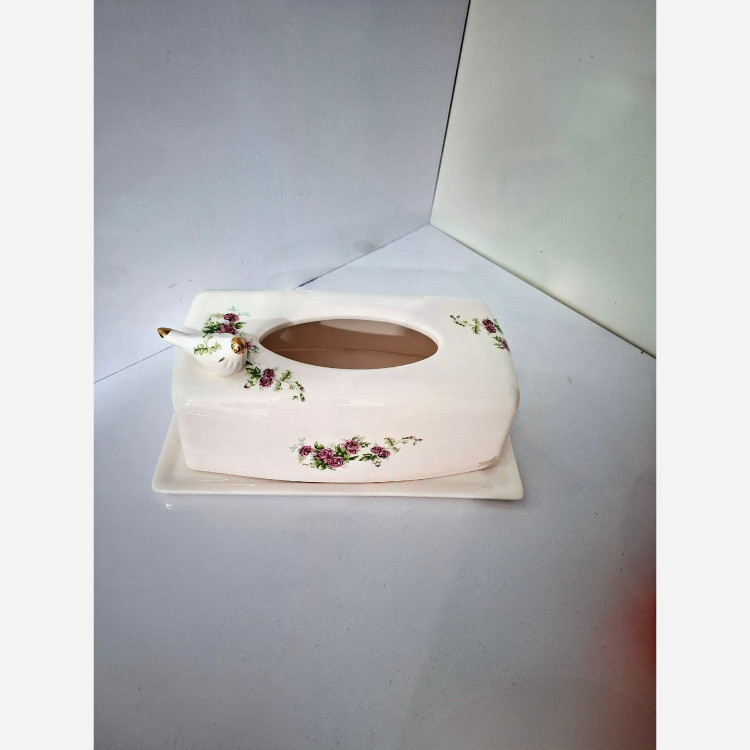 جا دستمال کاغذی سرامیکی پرنده (پس کرایه )