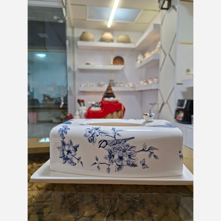 جا دستمال کاغذی سرامیکی پرنده (پس کرایه )