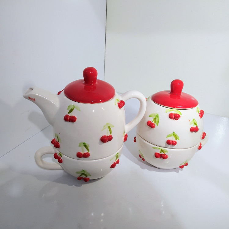 ست چایخوری آلبالویی (پس کرایه )