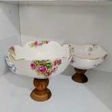 کاسه میوه خوری 25سانتی پایه چوب (صمانت ارسال )
